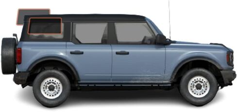 DIY-MotoShield Pro Premium Professional 2mil طبقة تظليل نافذة نانو سيراميك مسبقة القطع لسيارة 2021-2023 Ford Bronco 4 Door - (السائق الأمامي/الراكب 35%) in Kuwait