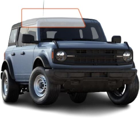 DIY-MotoShield Pro Premium Professional 2mil طبقة تظليل نافذة نانو سيراميك مسبقة القطع لسيارة 2021-2023 Ford Bronco 4 Door - (السائق الأمامي/الراكب 35%) in Kuwait