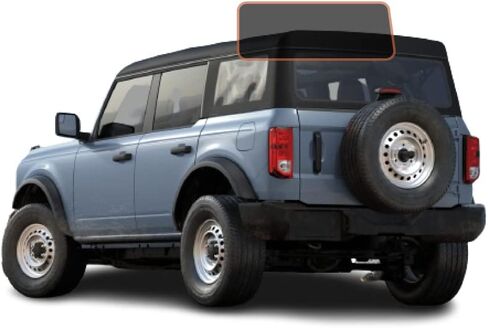 DIY-MotoShield Pro Premium Professional 2mil طبقة تظليل نافذة نانو سيراميك مسبقة القطع لسيارة 2021-2023 Ford Bronco 4 Door - (السائق الأمامي/الراكب 35%) in Kuwait