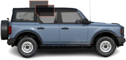 DIY-MotoShield Pro Premium Professional 2mil طبقة تظليل نافذة نانو سيراميك مسبقة القطع لسيارة 2021-2023 Ford Bronco 4 Door - (السائق الأمامي/الراكب 35%) in Kuwait