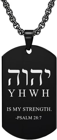 Tetragrammaton YHWH هو قلادة قوتي العبرية Yhvh يهوه أسماء الله قلادة الرب التمائم المجوهرات اليهودية للرجال والنساء in Kuwait
