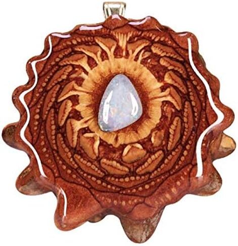 الأسترالي الأزرق العقيق العين الثالثة أكواز الصنوبر قلادة مهرجان مجوهرات للنساء للرجال بوهو الأزياء والعتاد 100٪ الهندسة المقدسة الطبيعية كوز الصنوبر مع قلادة الأحجار الكريمة in Kuwait