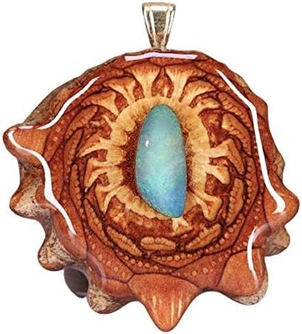 الأسترالي الأزرق العقيق العين الثالثة أكواز الصنوبر قلادة مهرجان مجوهرات للنساء للرجال بوهو الأزياء والعتاد 100٪ الهندسة المقدسة الطبيعية كوز الصنوبر مع قلادة الأحجار الكريمة in Kuwait