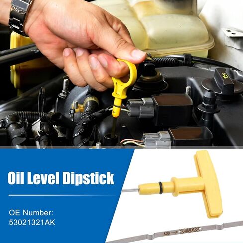Oil Level Indicator Dipstick Compatible with Dodge for Ram 1500 2011 2012 2013 2014 2015 2016 2017 2018 2019 for Ram 3500 2009 Engine Oil Dipstick 53021321AK in Saudi Arabia