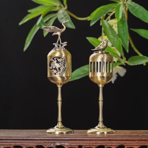 1PC Magpie Incense Burner Lucky Bird Incense Holder Alloy Fragrance Censer Smoking Craft Ornaments for Tea House Study Room Home Decor in Saudi Arabia