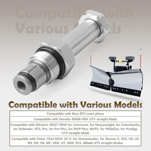SV08-2004 Hydraulic Cartridge Valve Lift & Angle 20 Replacement for Boss RT3 Snow Plow for SnowEx for Western for Fisher UTV Straight Blades, Replace HYD01637 49227K 49227 in Saudi Arabia