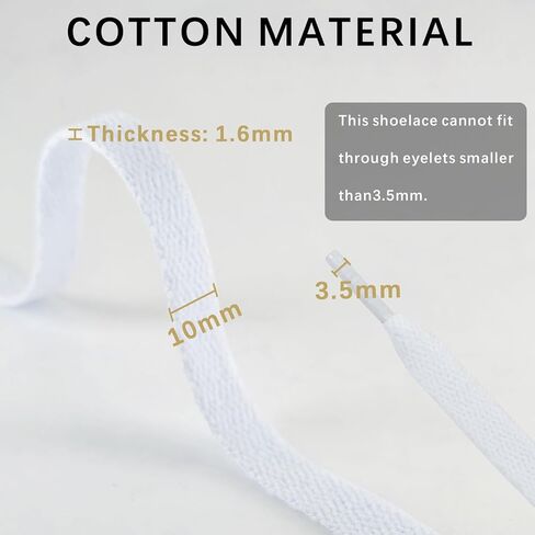 UamGlsob 10mm Shoelaces for Superstar II Shell Toe Sneakers, Wide Flat Polyester Durable Strings Replacement Shoe Lace in Saudi Arabia