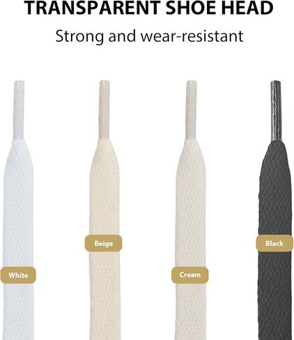 UamGlsob 10mm Shoelaces for Superstar II Shell Toe Sneakers, Wide Flat Polyester Durable Strings Replacement Shoe Lace in Saudi Arabia