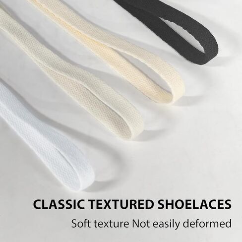 UamGlsob 10mm Shoelaces for Superstar II Shell Toe Sneakers, Wide Flat Polyester Durable Strings Replacement Shoe Lace in Saudi Arabia