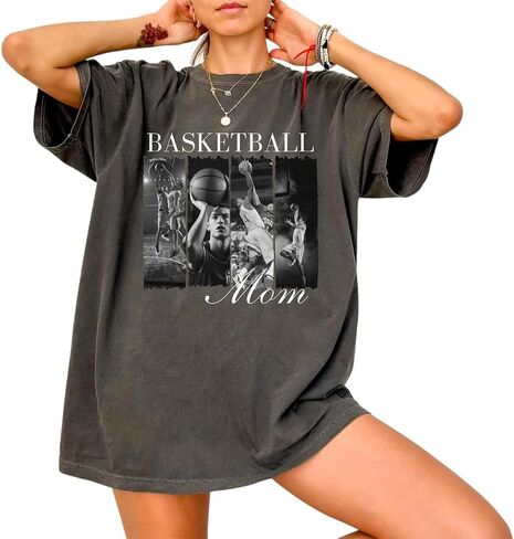 LOVELYPOD Custom Basketball Mom Sweatshirt with Kids Names and Number, Personalized Basketball Mom Gifts in Saudi Arabia