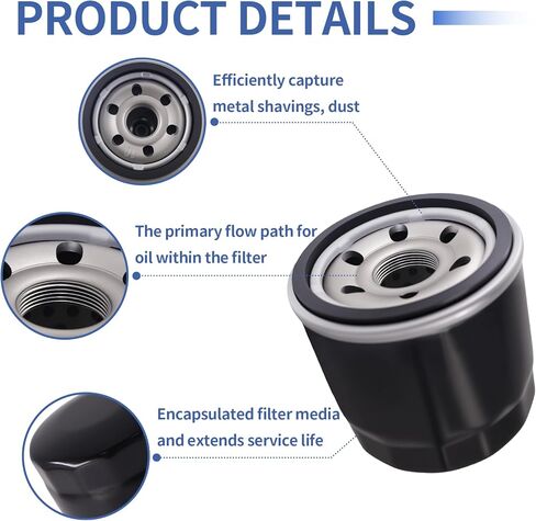 Oil Filter for 1996-2020 Wildcat Arctic Cat 400 500 450 650 700, Alterra RSV4 RS660 Tuono V4 Kymco Cagiva High Performance Powersports Filters Replaces-0812-029/0812-034/2670-440 in Kuwait