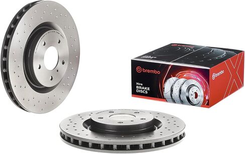 عمود الفرامل الأمامي المحفور Brembo 09.8485.1X Xtra المطلي بالأشعة فوق البنفسجية NISSAN OE # 40206CD005 in Saudi Arabia