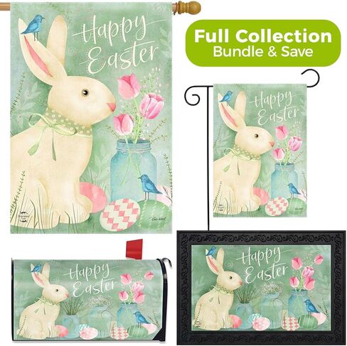 Briarwood Lane Easter Bunny and Tulips Primitive Design Collection in Saudi Arabia