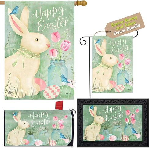 Briarwood Lane Easter Bunny and Tulips Primitive Design Collection in Saudi Arabia