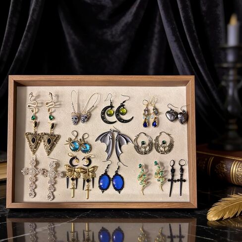 Gift-Ready Light Gothic&Witchy Mystery Jewelry Jar – 30pcs Gold&Black Surprise Costume Jewelry Set Unique Anniversary Birthday Friendship Gift for Her in Kuwait