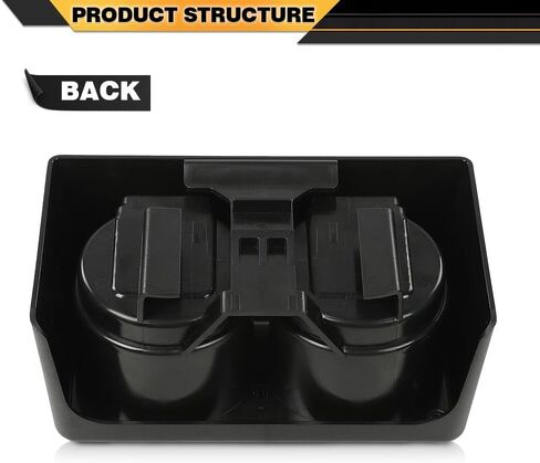 Center Console Cup Holder Compatible with Chevy Colorado 2004-2012/Fit GMC Canyon 2004-2012 Front Rear Bench Seat Dual Console Insert Double Storage 19256630 89039575 in Saudi Arabia