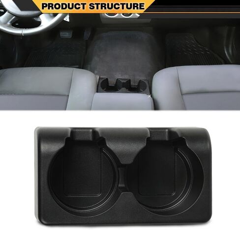 Center Console Cup Holder Compatible with Chevy Colorado 2004-2012/Fit GMC Canyon 2004-2012 Front Rear Bench Seat Dual Console Insert Double Storage 19256630 89039575 in Saudi Arabia