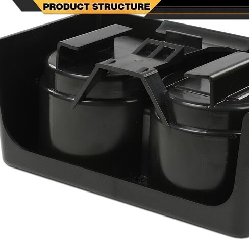 Center Console Cup Holder Compatible with Chevy Colorado 2004-2012/Fit GMC Canyon 2004-2012 Front Rear Bench Seat Dual Console Insert Double Storage 19256630 89039575 in Saudi Arabia