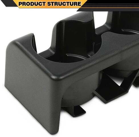 Center Console Cup Holder Compatible with Chevy Colorado 2004-2012/Fit GMC Canyon 2004-2012 Front Rear Bench Seat Dual Console Insert Double Storage 19256630 89039575 in Saudi Arabia
