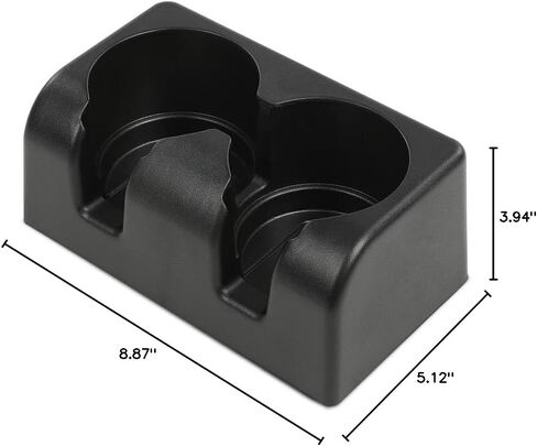 Center Console Cup Holder Compatible with Chevy Colorado 2004-2012/Fit GMC Canyon 2004-2012 Front Rear Bench Seat Dual Console Insert Double Storage 19256630 89039575 in Saudi Arabia
