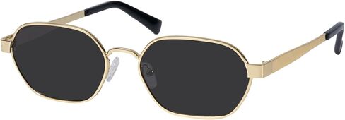 mosanana Trendy Retro Hexagon Sunglasses for Women Rectangle Metal Shades MS52593 in Saudi Arabia