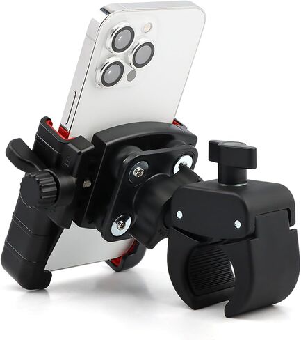 حامل هاتف للدراجات النارية، حامل هاتف خلوي بمقود الدراجة الإلكترونية من الجيل الثالث مضاد للاهتزاز فائق الثبات مع قفل آمن، حامل هواتف Mot-orbike مضاد للاهتزاز للهواتف مقاس 4.7-7 بوصات in Kuwait