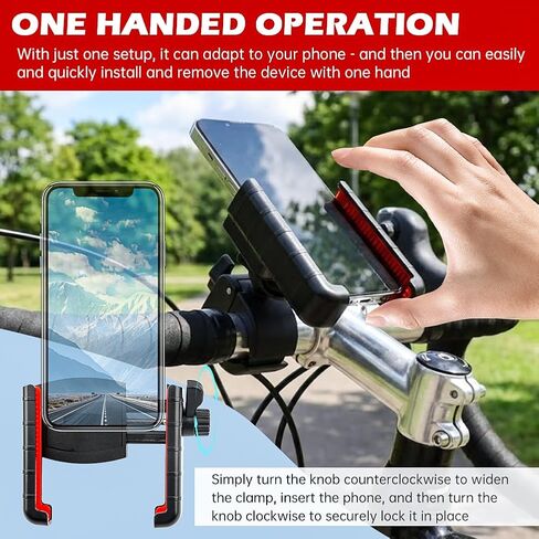 حامل هاتف للدراجات النارية، حامل هاتف خلوي بمقود الدراجة الإلكترونية من الجيل الثالث مضاد للاهتزاز فائق الثبات مع قفل آمن، حامل هواتف Mot-orbike مضاد للاهتزاز للهواتف مقاس 4.7-7 بوصات in Kuwait