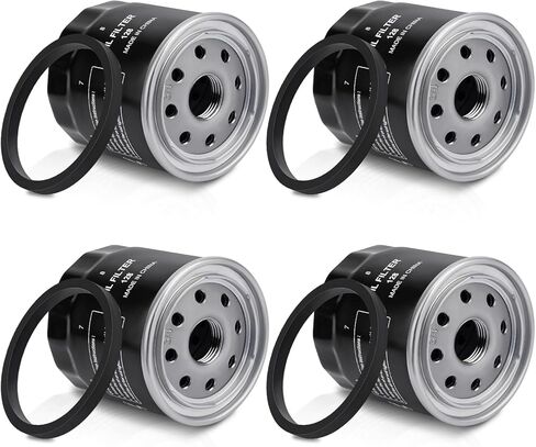 استبدال فلتر الزيت 49065-0724 عنصر فلتر الزيت 49065-7010، لنماذج محرك kawasaki FX850V FX801V FJ180V FH381-721V FH601-770D FX751-FX1000V، AM107423 120-634 1016467، ثقيل واجب، مانع للتسرب، 2 عبوة in Kuwait