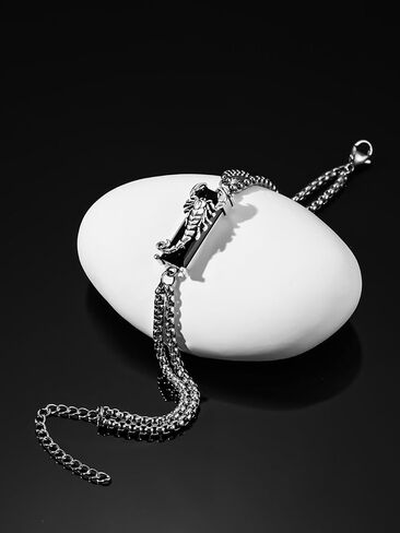 Scorpion Bracelet for Men Women 925 Sterling Silver Black Crytal Insect Bug Bracelets Cool Scorpion Gifts in Saudi Arabia