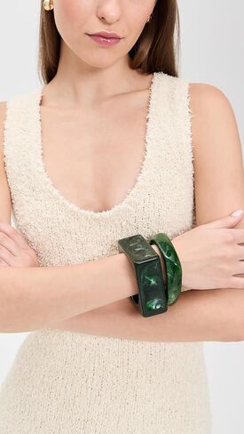 SHASHI Women's Jacques Verde Bangle Set in Saudi Arabia