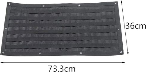 MagiDeal Tailgate Storage Bag Interior Storage Trunk Storage Bag Universal Cargo Organizer for Jk Tailgate Molle Panel, 73.3X36X2cm, Black in Saudi Arabia