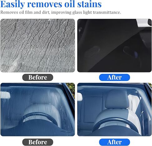9PCS Car Glass Polishing Kit, Vehicle Windscreen Scratch Remover Set with 100g Cerium Oxide Powder Felt Buffing Pad, Automotive Glass Window Scratch Repair Kit, Universal Fit in Saudi Arabia