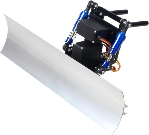 RC Crawler Alumium Snow Shovel Plow Blade with Servo Motor for 1/10 Traxxas TRX4 Axial SCX10 II Redcat Gen8 Crawler Car Upgrades (Silver) in Saudi Arabia