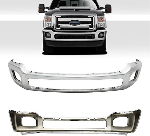 PENSUN Chrome Steel Front Bumper Cover Compatible with 2011-2016 Ford F250 F350 F450 Super Duty, Car Face Bar Front Bumper Replacement Cover, BC3Z17757B FO1002417 in Saudi Arabia