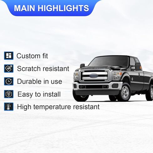 PENSUN Chrome Steel Front Bumper Cover Compatible with 2011-2016 Ford F250 F350 F450 Super Duty, Car Face Bar Front Bumper Replacement Cover, BC3Z17757B FO1002417 in Saudi Arabia