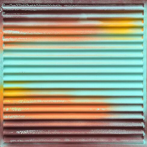 من عادي إلى جميل في ساعات 261 بلاط سقف من المعدن PVC مقاس 2 × 2 بوصة (يغطي / 40 قدم مربع)، سقف من الصفيح القديم، 10 قطع in Kuwait