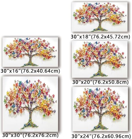 LMSDYSHU Tree of Life‘’Tempered Glass Backsplash for Kitchen, Frameless, Stove Backsplash Protector for Wall,Easy to Clean, Home Decor (colorful, 30"*30") in Saudi Arabia