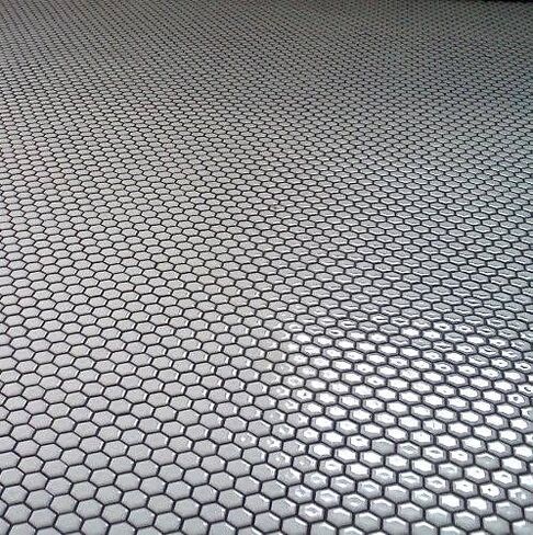 Tenedos 1-Inch White Glossy Hexagon Porcelain Mosaic Tile for Bathroom Wall, Kitchen Backsplash, Shower Floor, and Decorative Accent Walls - 1 Sheet in Saudi Arabia
