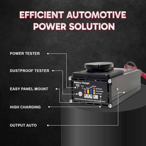 شاحن بطارية مثبت على لوحة 10 أمبير لبطاريات المقطورة 12 فولت، شاحن ذكي ثلاثي الخطوات على متن الطائرة للمقطورات القلابة الهيدروليكية والمركبات الترفيهية والاستخدام البحري والسيارات in Kuwait