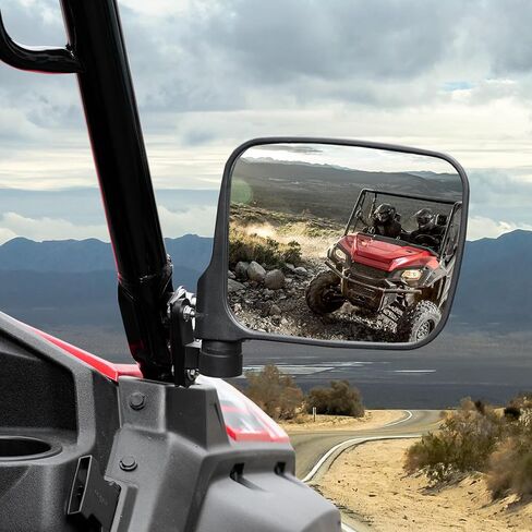 مرايا جانبية أوسع من A & UTV PRO لسيارة Honda Pioneer 1000 2016-2024، ملحقات مرايا الرؤية الخلفية الجانبية المحدبة القابلة للطي والقابلة للتعديل، استبدل OEM # 0SV05-HL4-202، قطعتان in Saudi Arabia