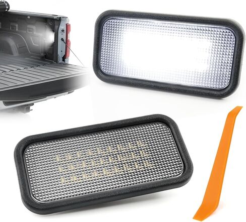 مصباح سرير شاحنة LED من TOP-MAX لـ 2019-2026 Chevy Silverado GMC Sierra 1500 2500HD 3500 HD 6000K أبيض LED، مصابيح سرير شحن ساطعة لـ 2024 2025 Sierra EV Cadillac Escalade IQ (2-PACK) in Saudi Arabia