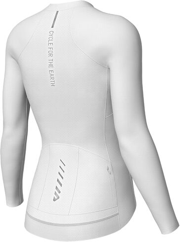 Wulibike Cycling Jersey Women Long Sleeve,Bike Shirts for Women Biking Tops Breathable Cycle Jerseys with 4 Pockets in Kuwait