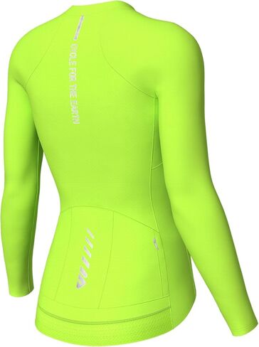 Wulibike Cycling Jersey Women Long Sleeve,Bike Shirts for Women Biking Tops Breathable Cycle Jerseys with 4 Pockets in Kuwait