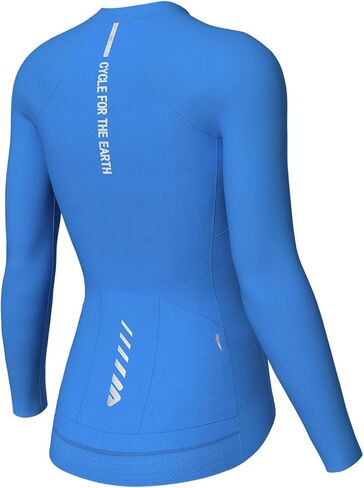 Wulibike Cycling Jersey Women Long Sleeve,Bike Shirts for Women Biking Tops Breathable Cycle Jerseys with 4 Pockets in Kuwait