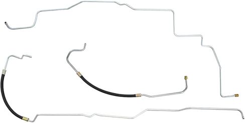 أنبوب مضمن متوافق مع شاحنة شيفروليه جي إم سي 1995-98 2500 3500 2WD 4L80E مع خطوط تبريد متحولة 3/8 بوصة 3 قطع، فولاذ OE in Saudi Arabia
