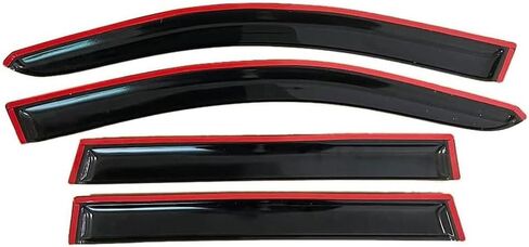 4pcs Car Front Rear Wind Deflectors for V-W TOU-Areg 7P 2010-2016 Side Door Windows Wind Rain Deflectors Smoke Guard Shade Wind Shield Accessories in Saudi Arabia