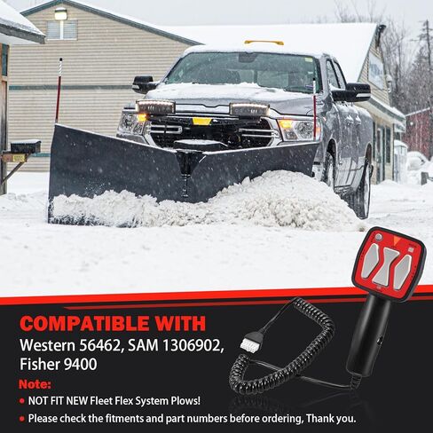 6 Pin Snow Plow Controller Replacement for Western 56462 56369 SAM 1306902 Fisher 9400 Straight Blade Plows 6 Plug Plow Hand Held Controller Parts in Saudi Arabia