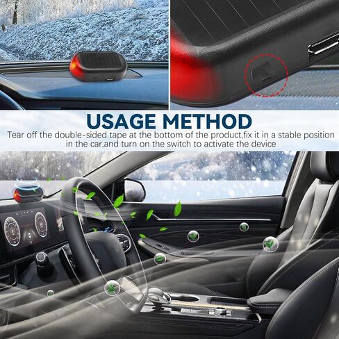 Car Interference Antifreeze Instrument,Universal Solar Car Windshield De-Icer,Reusable Anti-Ice Solution,Automotive Snow Removal Tool for Winter Emergency(3PCS) in Saudi Arabia