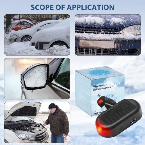 Car Interference Antifreeze Instrument,Universal Solar Car Windshield De-Icer,Reusable Anti-Ice Solution,Automotive Snow Removal Tool for Winter Emergency(3PCS) in Saudi Arabia