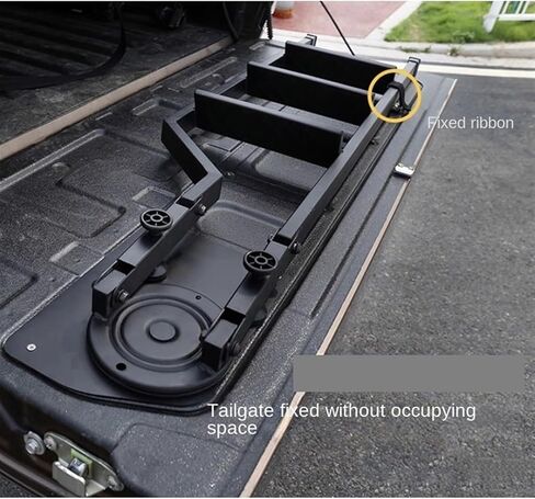 Universal Tailgate Rotary Ladder Suitable Compatible for Pickup Truck Car Rear Door Ladder Tailgate Folding Ladder Auxiliary Ladder 126CM in Saudi Arabia